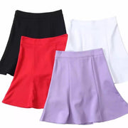 Women's Large Swing All-match Solid Color High Waist Skirt - Deck Em Up