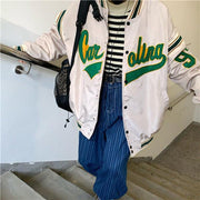Vintage Harajuku Jacket Hip Hop Loose Jacket Women - Deck Em Up