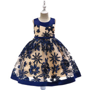 Children's Dress Girls Applique Princess Dress - Deck Em Up