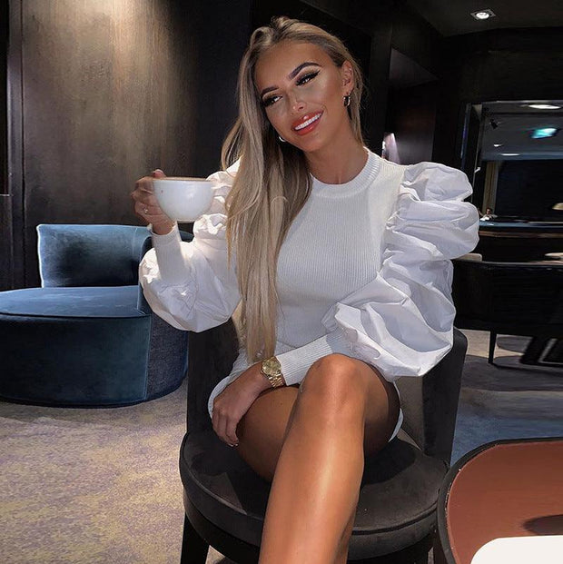 Puff Sleeve Shirt T-Shirt - Deck Em Up