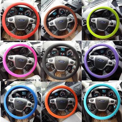 Non-Slip Car Silicone Steering Wheel Cover Gm Silicone Steering Wheel Handle Set Steering Wheel Silicone Cover - Deck Em Up