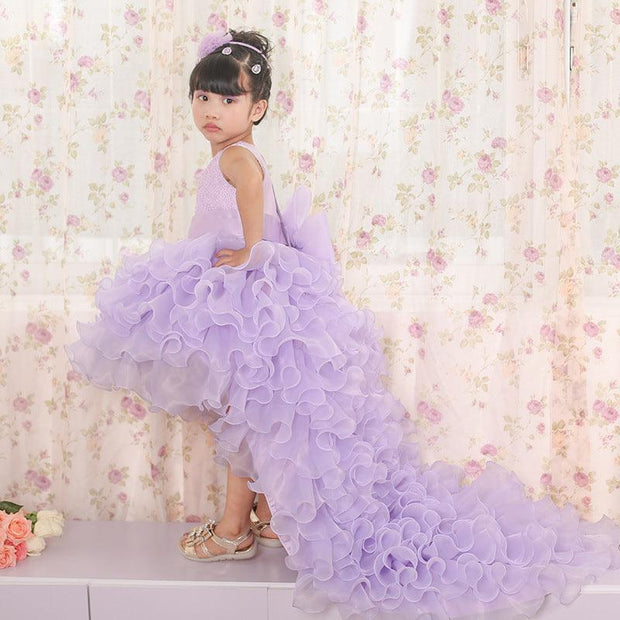 Trailing Dress Flower Girl Tuxedo Small Dress - Deck Em Up