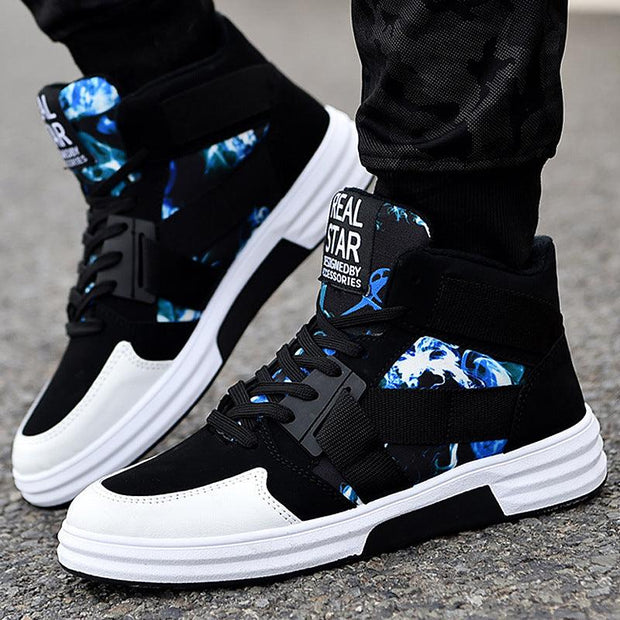 Camouflage High-Top Lace-Up Shoe - Deck Em Up