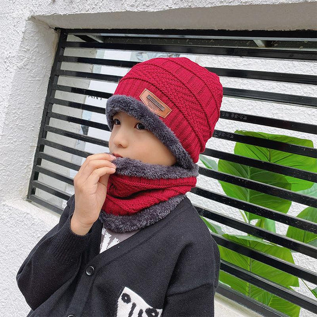 Winter Beanie Hat Scarf Set Warm Knit Hat Thick Fleece Lined Winter Hat Neck Warmer For Men Women - Deck Em Up