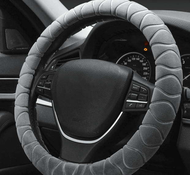 Car Plush Steering Wheel Cover - Deck Em Up
