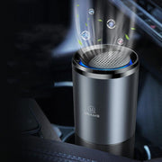 Car Air Purifier Ionizer Negative Ion Aluminum Alloy Car Air Freshener Activated Carbon Formaldehyde Auto Air Clean Accessories - Deck Em Up