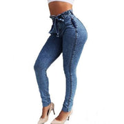 Fringed Jeans Front Bow Designer Sexy Women - Deck Em Up