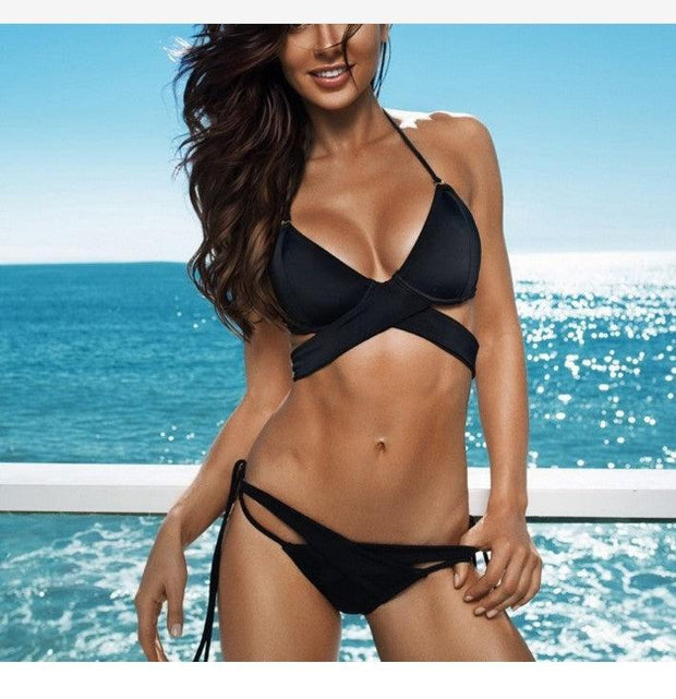 Women's Swimwear Two-Piece Suit - Deck Em Up