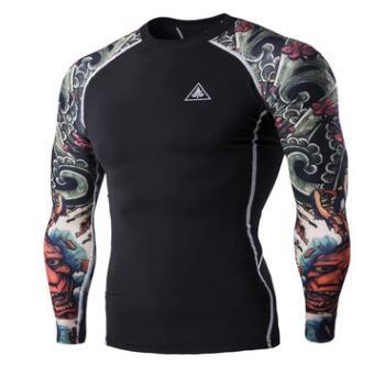 Mens Blackout Long-Sleeve Compression Shirt - Deck Em Up