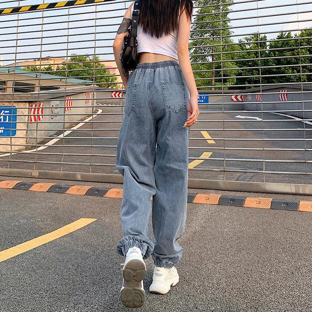 Women's Strappy Jeans Bow Fashion Hot Sexy - Deck Em Up