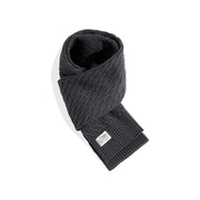 Retro Twist Knitted Wool Scarf With Wool Solid Color Warm Scarf Men Women Trendy - Deck Em Up