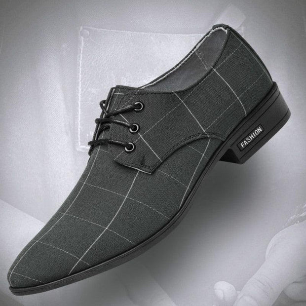 Leather Shoes Men's Business Lace Up British Men's Formal Dress Shoes - Deck Em Up