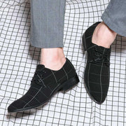 Leather Shoes Men's Business Lace Up British Men's Formal Dress Shoes - Deck Em Up