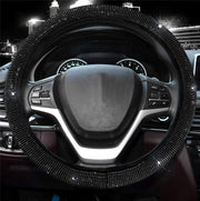 Diamond Steering Wheel Cover Rhinestones Crystals Car Handcraft Steering Wheel Covers - Deck Em Up