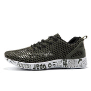 Casual Men's Shoes Breathable Sneakers Match Hollow Lace Board Shoes - Deck Em Up