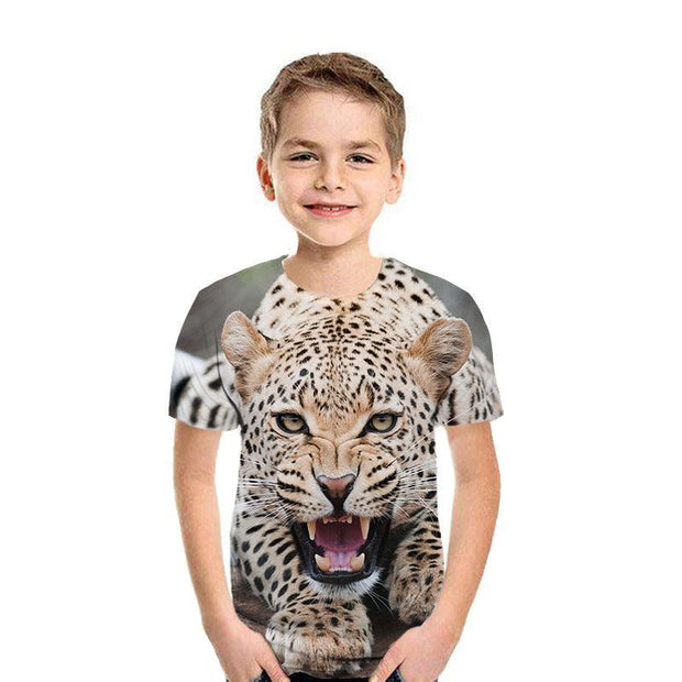 3D Digital Printing Short Sleeve Fashion Kids T-shirt Top - Deck Em Up