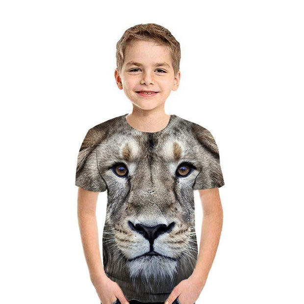 3D Digital Printing Short Sleeve Fashion Kids T-shirt Top - Deck Em Up