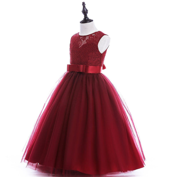 Big Kids Wedding Dress Girls Pettiskirt Lace Dress Costumes - Deck Em Up