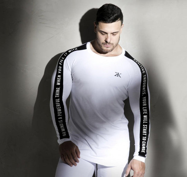 Muscle Fitness Partner Breathable Elastic Moisture Wicking Quick-drying Tights Fitness Training Long-sleeved Bottoming Shirt - Deck Em Up