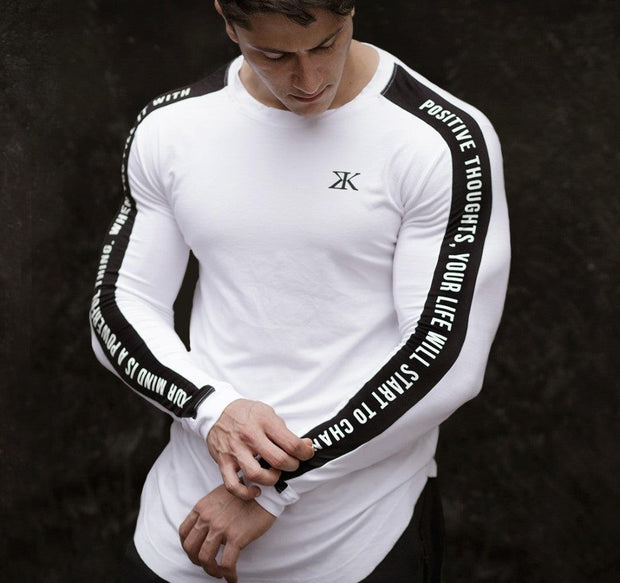 Muscle Fitness Partner Breathable Elastic Moisture Wicking Quick-drying Tights Fitness Training Long-sleeved Bottoming Shirt - Deck Em Up