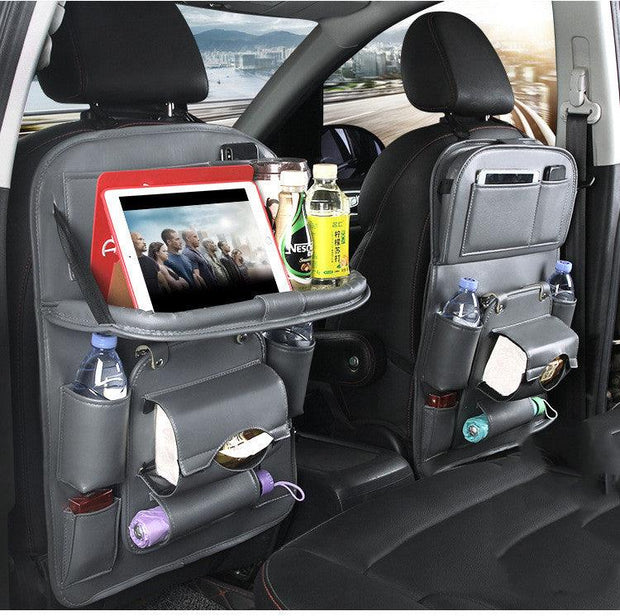 Pad-Bag Organizer Tray Car-Seat Car-Trash-Can Auto-Accessories Foldable Table Travel - Deck Em Up