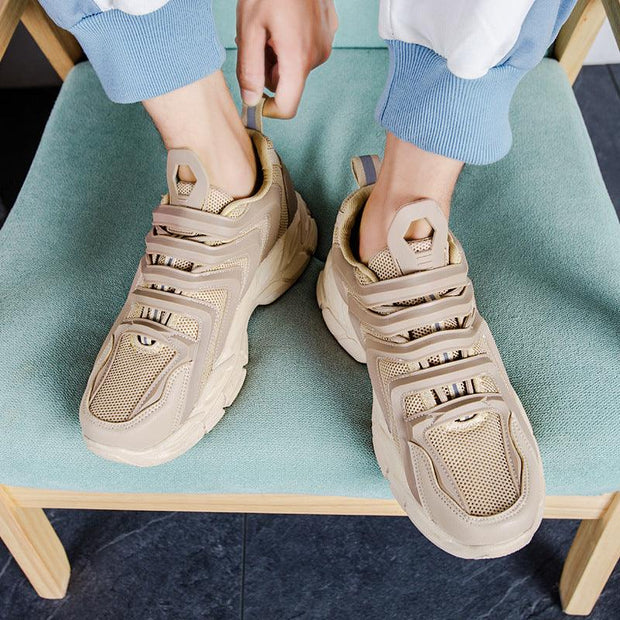 New Four Seasons Casual Breathable Mesh Daddy Shoes - Deck Em Up