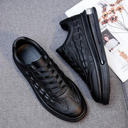 Trendy Leather Men's Shoes Fashion Casual Sneakers - Deck Em Up