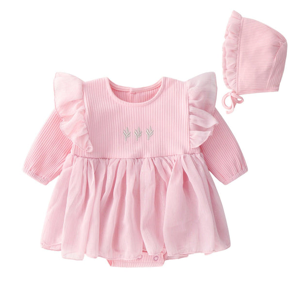 Baby Girl Autumn Dress Baby Princess Dress Red Dress - Deck Em Up