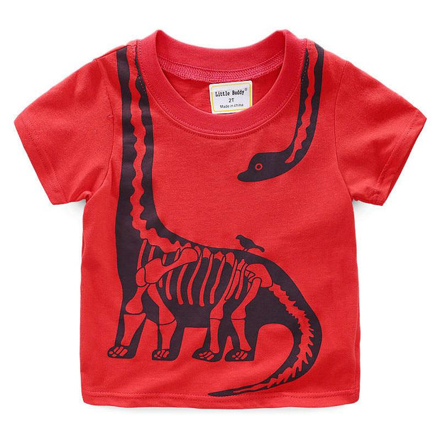 Kids Dinosaur Print Summer Short Sleeve - Deck Em Up