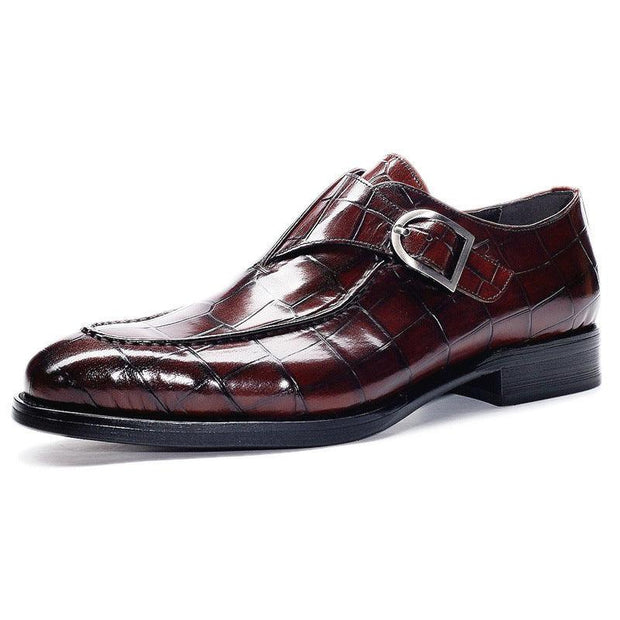 Classic Pattern Business Flat Shoes Men Designer Formal Dress Leather Shoes Mens Loafers Valentine Gifts Shoes - Deck Em Up
