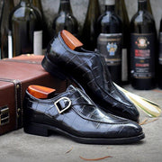 Classic Pattern Business Flat Shoes Men Designer Formal Dress Leather Shoes Mens Loafers Valentine Gifts Shoes - Deck Em Up