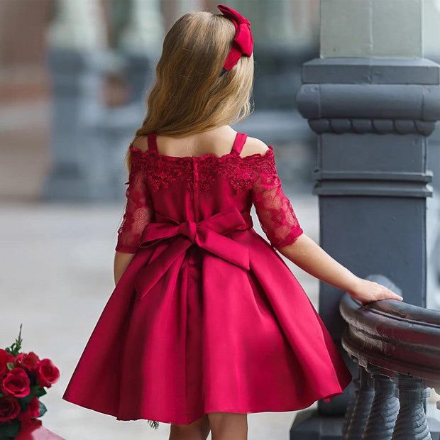 Kids Girls Dress Toddler Tops Skirts Kid Clothes Children Princess Elegant Designer - Deck Em Up