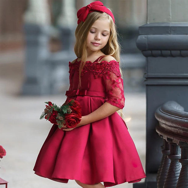 Kids Girls Dress Toddler Tops Skirts Kid Clothes Children Princess Elegant Designer - Deck Em Up