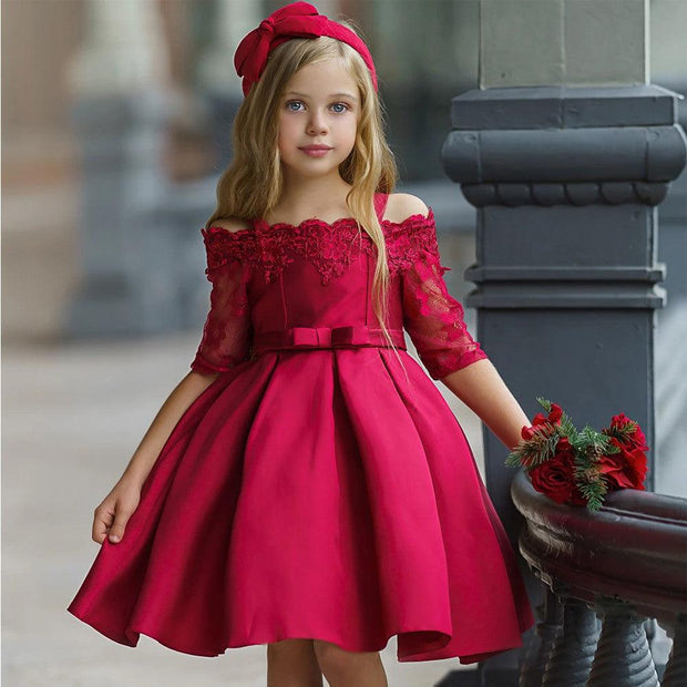 Kids Girls Dress Toddler Tops Skirts Kid Clothes Children Princess Elegant Designer - Deck Em Up