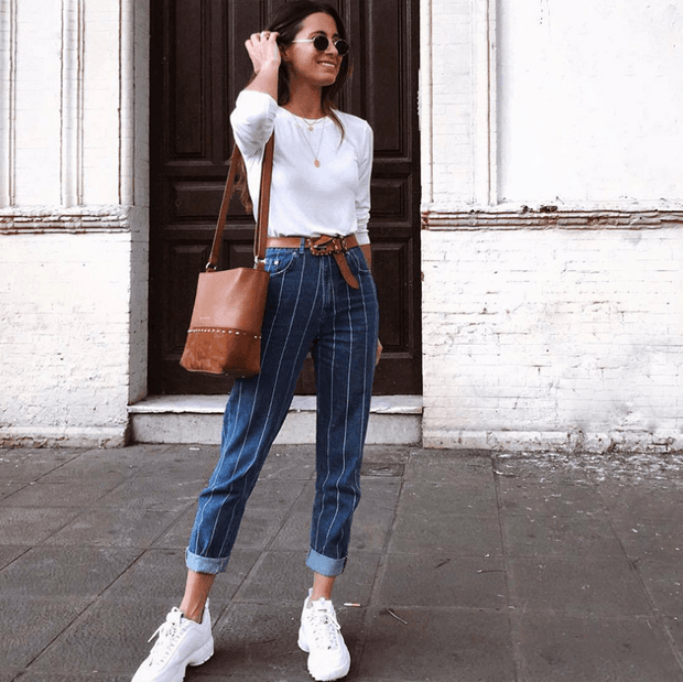 Stretch Striped Jeans Hot Sexy Fashion Designer Women - Deck Em Up