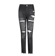 Women's Jeans, Pierced Feet, Mid-Rise Jeans - Deck Em Up