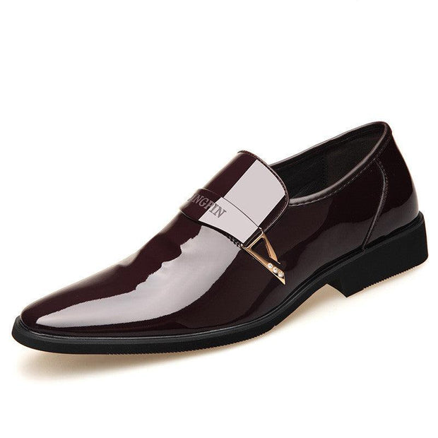 Men's Business Dress Breathable Plush Cotton Leather Shoes - Deck Em Up