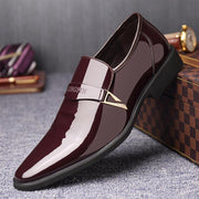 Men's Business Dress Breathable Plush Cotton Leather Shoes - Deck Em Up