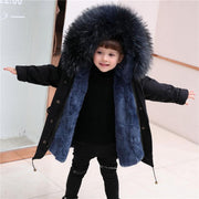 Children's Jackets Girls' Clothes Boys And Babies Big Fur Collar - Deck Em Up