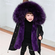 Children's Jackets Girls' Clothes Boys And Babies Big Fur Collar - Deck Em Up