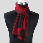 Plaid Men Scarf Knitted Scarf - Deck Em Up
