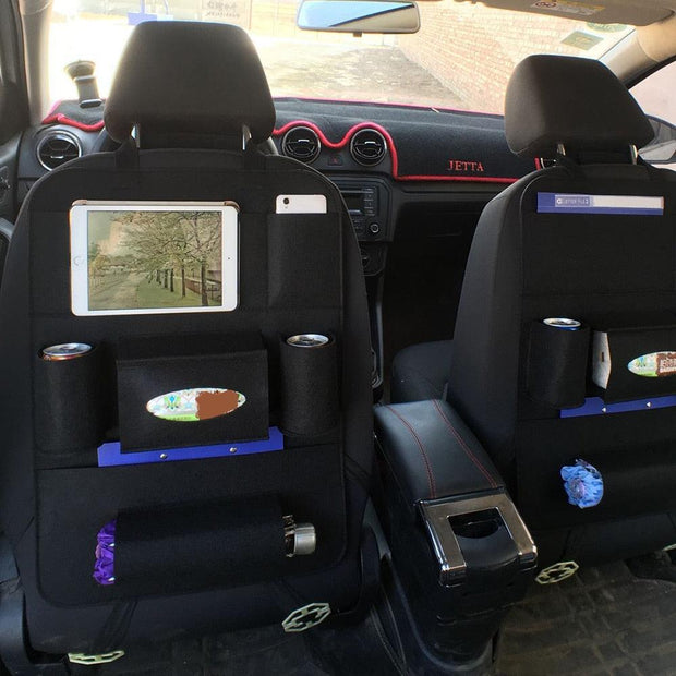 Auto Car Backseat Organizer Car-Styling Holder Multi-Pocket Seat Wool Felt Storage Multifunction Vehicle Accessories Bag - Deck Em Up