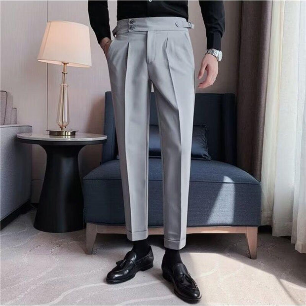 British Style Business Formal Wear Suit Pants Men - Deck Em Up
