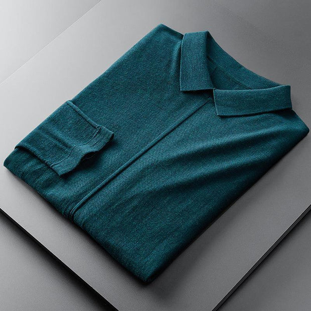 Lapel Close-Fitting Wear With Spring And Autumn Cardigan Bottoming Sweater Men - Deck Em Up