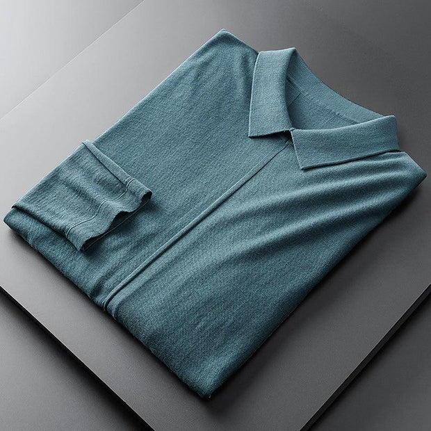 Lapel Close-Fitting Wear With Spring And Autumn Cardigan Bottoming Sweater Men - Deck Em Up