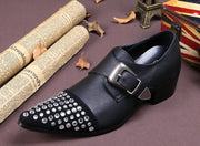 Buckle Rhinestone Low-Top Dress Shoes Men - Deck Em Up