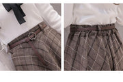 Women's Loose Retro Plaid Skirt - Deck Em Up