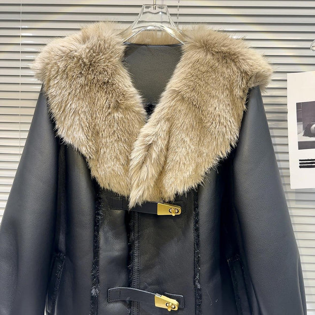 Women's Fashion Special Jacket Leather Coat - Deck Em Up