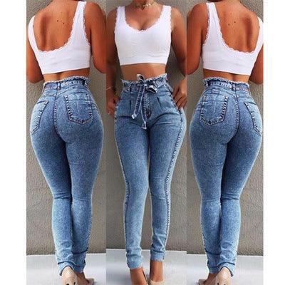 Fringed Jeans Front Bow Designer Sexy Women - Deck Em Up