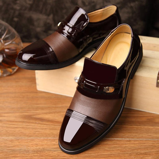Men's Business Dress Leather Shoes - Deck Em Up